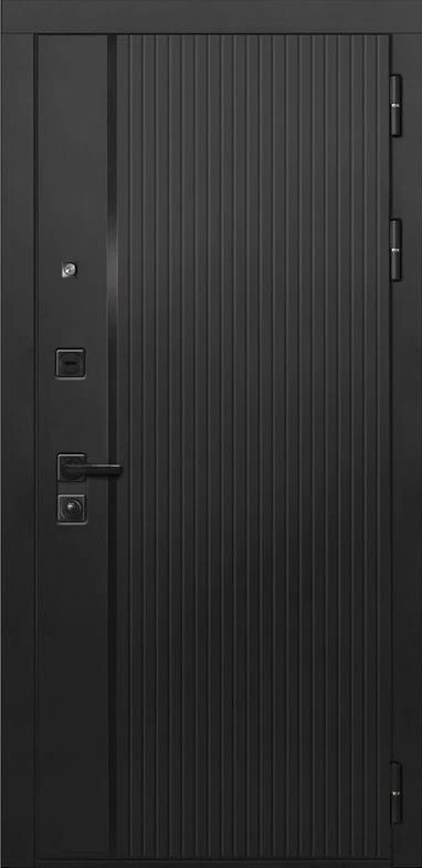 Входная дверь ДвериПРО L-45 Алиса (16мм, ПВХ ясень белый, зеркало) DPRO196442 внешняя сторона