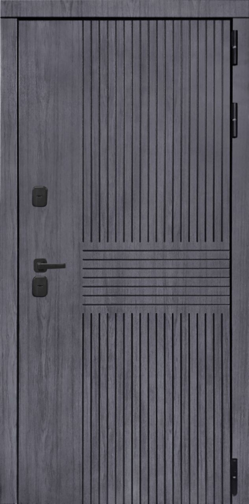 Входная дверь ДвериПРО Берген ФЛ-701 (10мм, дуб шоколад) DPRO196580 внешняя сторона